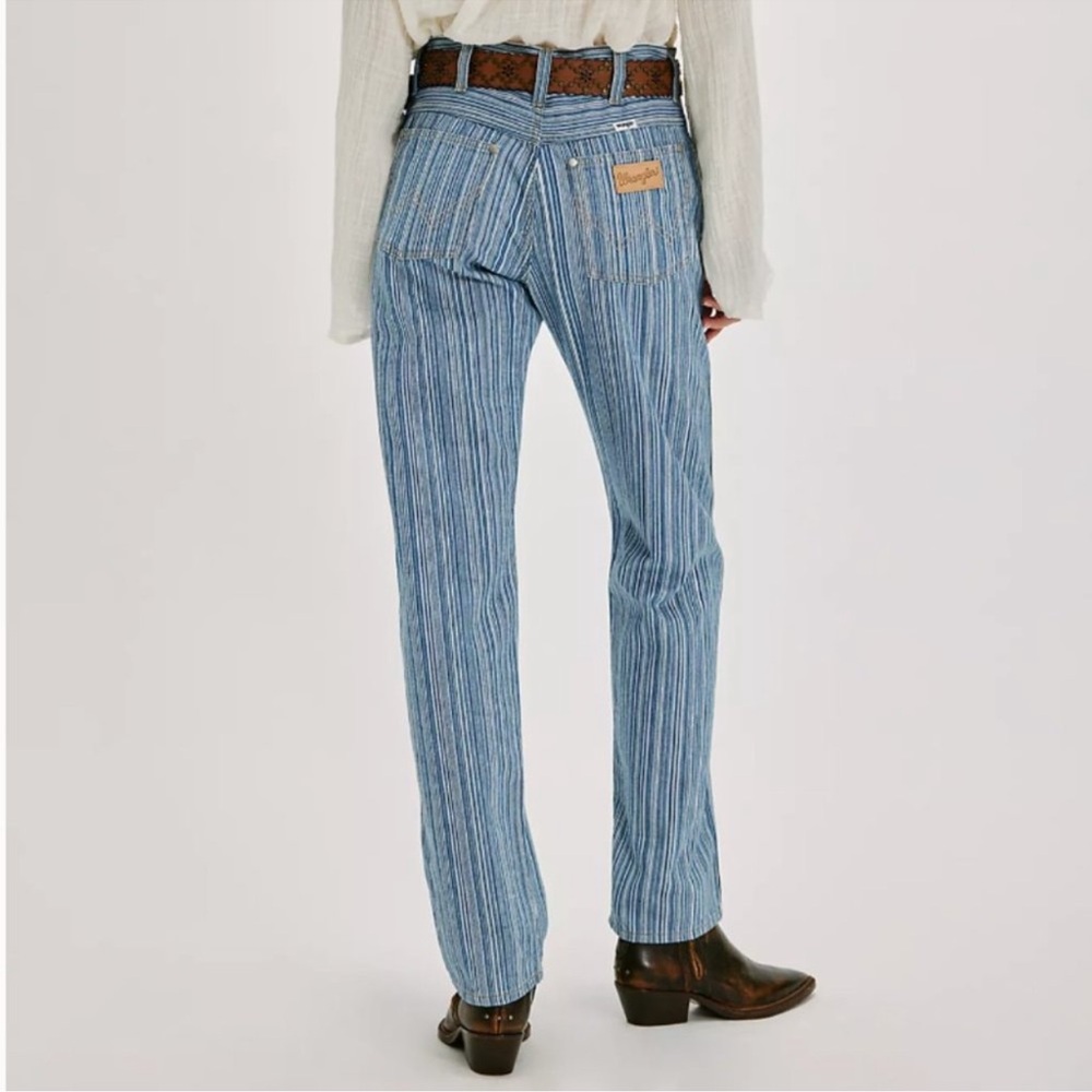 Wrangler Sunset 651 Stripe Mid-Rise Straight Jeans NWT - Picture 2 of 15